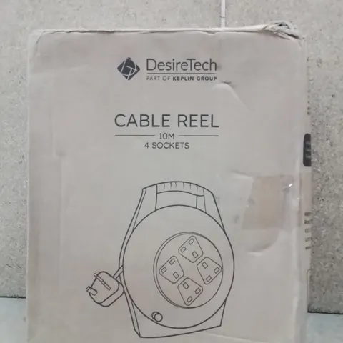 BOXED 10M CABLE REEL WITH 4 SOCKETS 