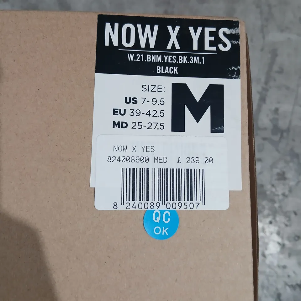 NOW X YES SNOWBOARD BINDINGS – BLACK (SIZE M)
