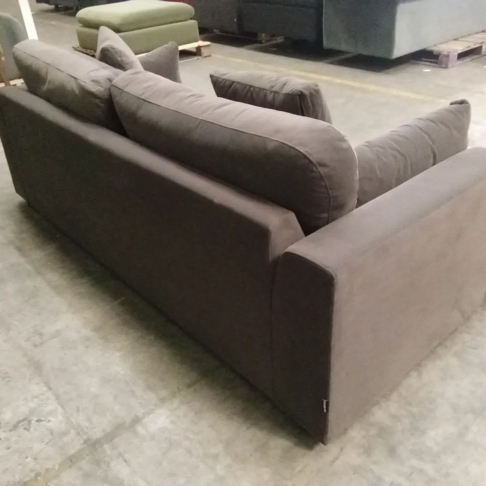 QUALITY DESIGNER DREW 3 SEATER VELVET SOFA