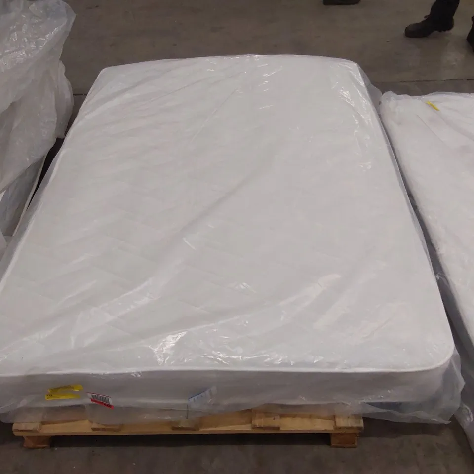 QUALITY BAGGED WHITE NOISE ROLLED COMFORT HYBRID PLUS 135CM DOUBLE MATTRESS