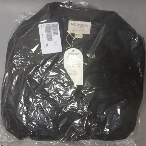 MONSOON JACKET IN BLACK SIZE 20