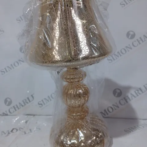 HOME REFLECTIONS PRE-LIT LED MERCURY GLASS LAMP GOLD