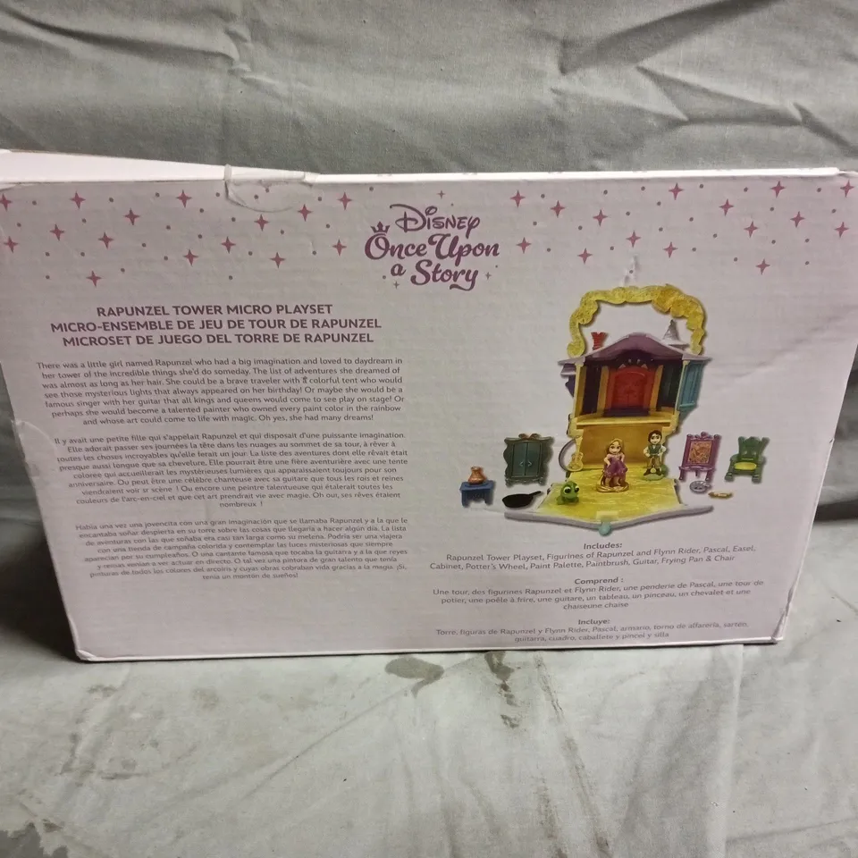 DISNEY ONCE UPON A STORY RAPUNZEL TOWER PLAYSET – BOXED