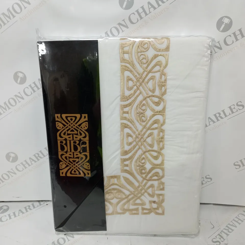 BIBA SERENA WHITE DUVET COVERS - DOUBLE 