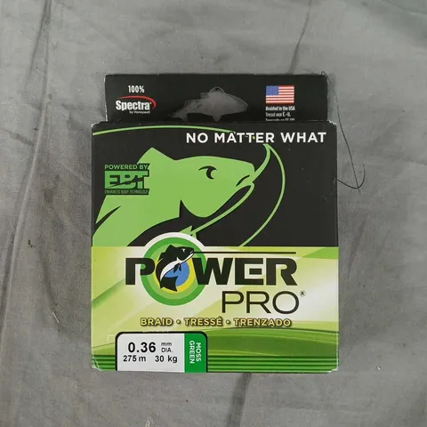POWERPRO MICROFILAMENT BRAIDED FISHING LINE – 0.36MM X 275M MOSS GREEN