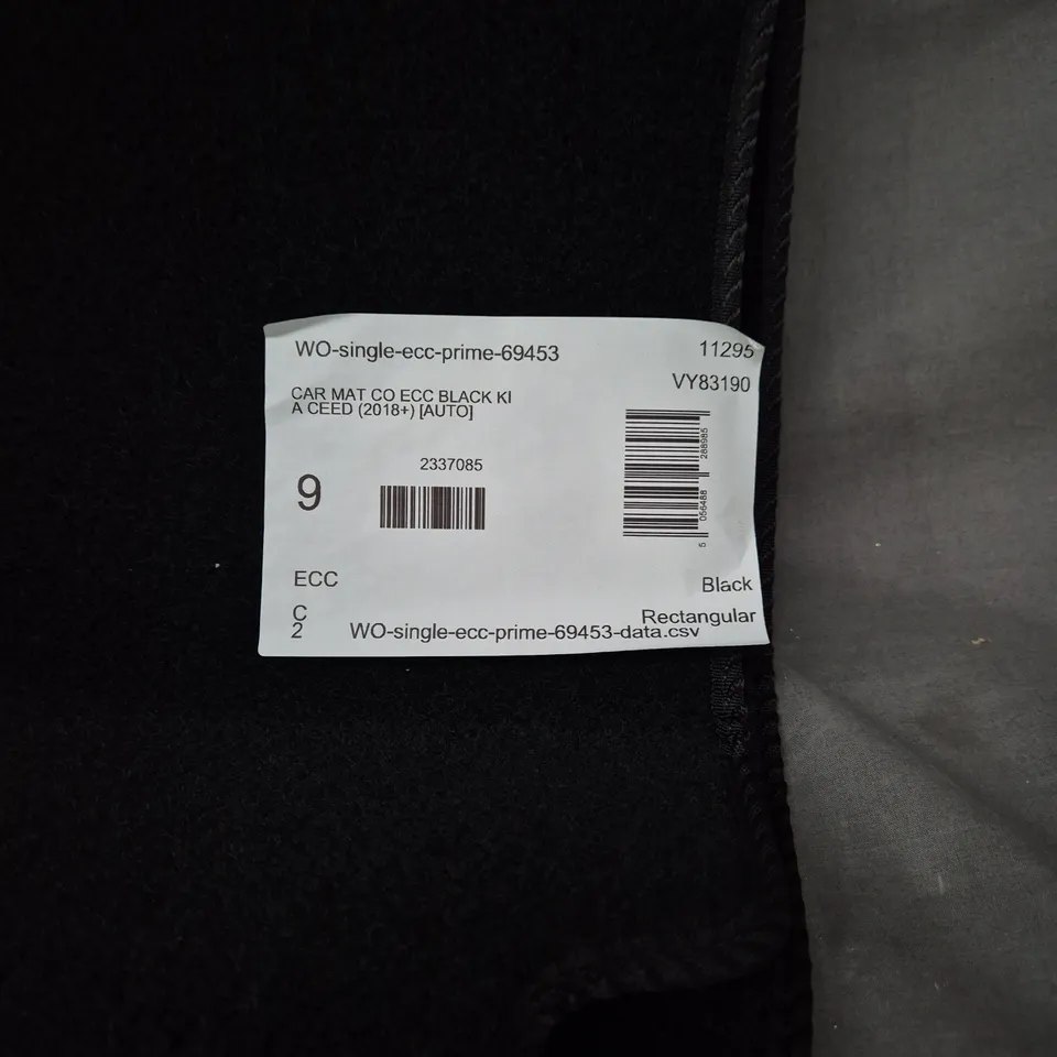 KIA CEED CAR FLOOR MATS – BLACK ECC (2018+)