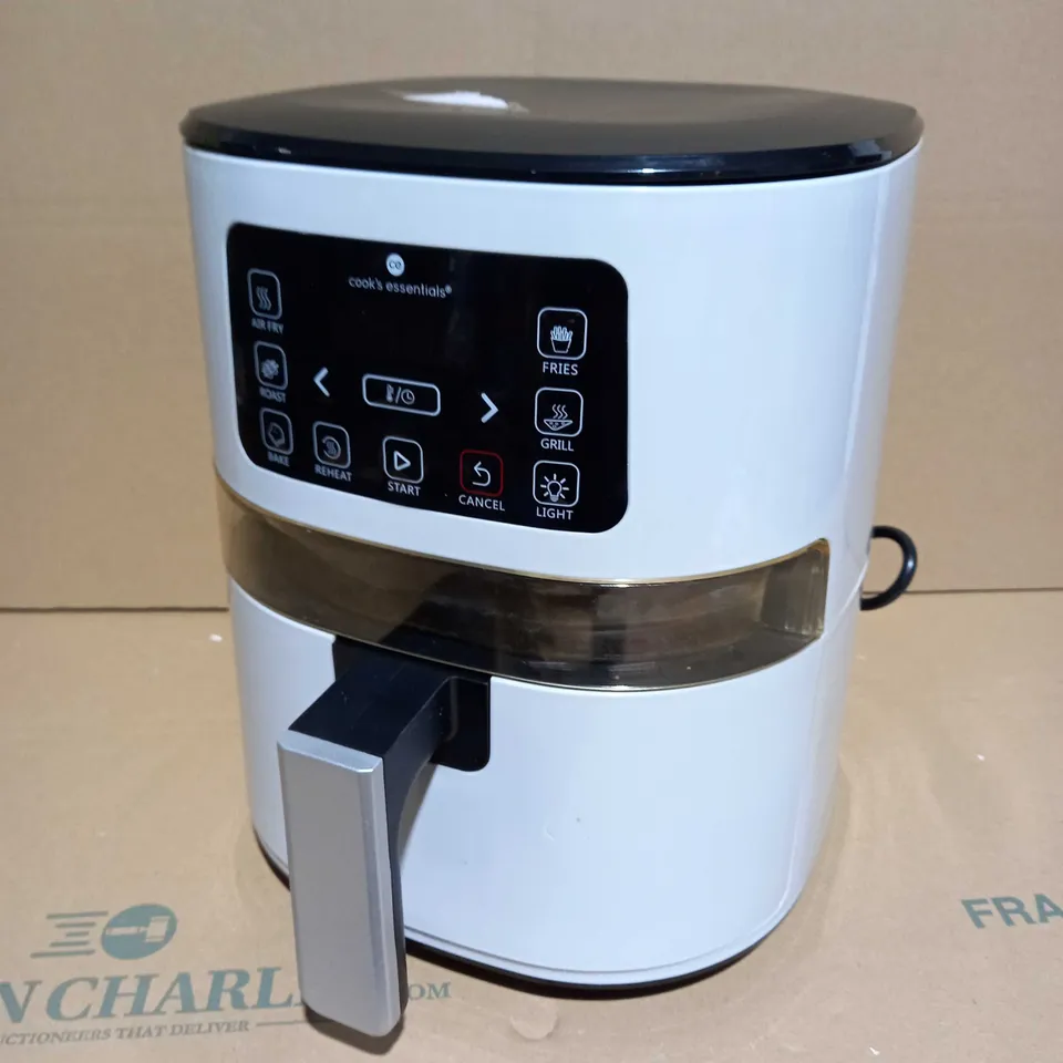 COOK'S ESSENTIALS 4.0L AIR FRYER WITH DIGITAL TOUCHSCREEN & VIEWING SCREEN - COOL GREY