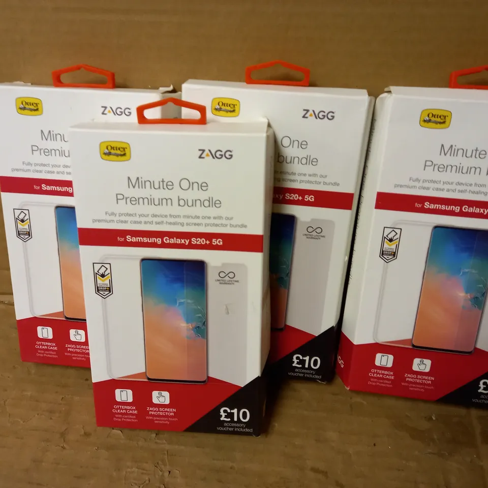 LOT OF 4 MINUTE ONE PREMIUM BUNDLES FOR SAMSUNG GALAXY S20+ 5G