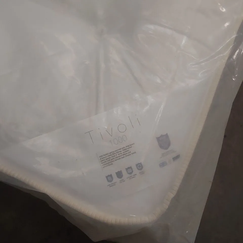 QUALITY BAGGED TIVOLI 1000 POCKET SPRING 4'6" DOUBLE MATTRESS 