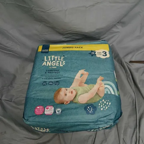 LITTLE ANGELS BABY DIAPERS JUMBO PACK – SIZE 3 (ASDA)