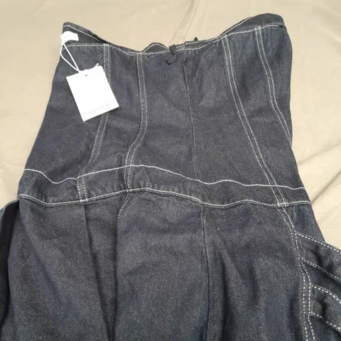 PULL & BEAR DENIM NO STRAP DRESS - UK XL