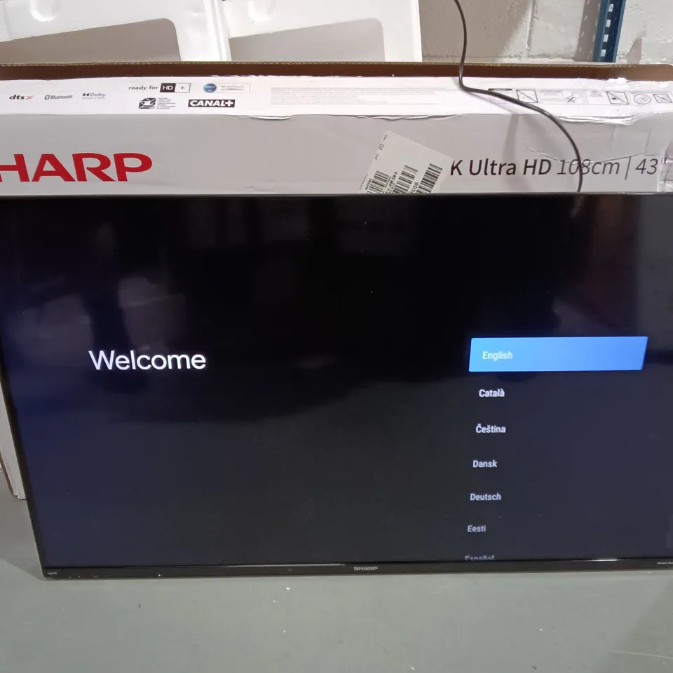 BOXED SHARP ANDROID TV 4K UHD 43" 4K ULTRA HD 43FN8KA