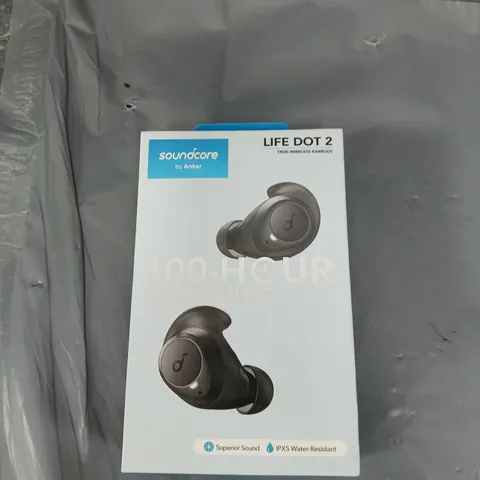 BOXED AND SEALED SOUNDCORE LIFE DOT 2 WIRELESS EARPHONES