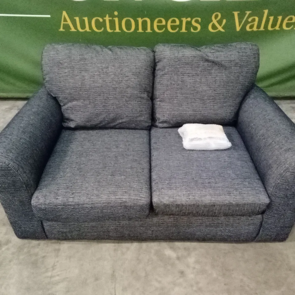 BAILEY 2 SEATER FABRIC SOFA - NAVY RRP £579