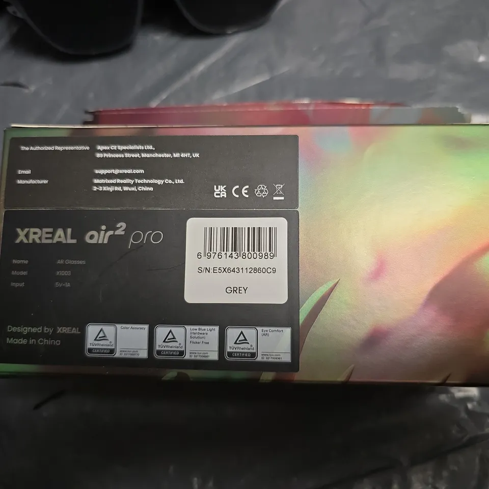 XREAL AIR 2 PRO AR GLASSES WITH CASE – BOXED