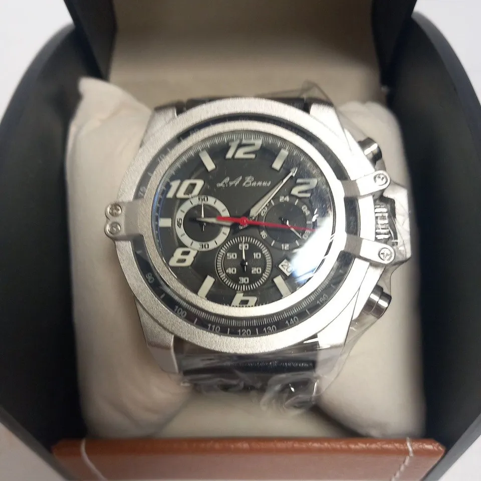 MENS LA BANUS WATCH – HAND ASSEMBLED – 3 ATM WATER RESISTANT – GIFT BOX INCLUDED
