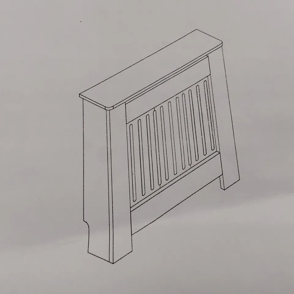 BOXED WHITE RADIATOR COVER - SIZE UNSPECIFIED (1 BOX)