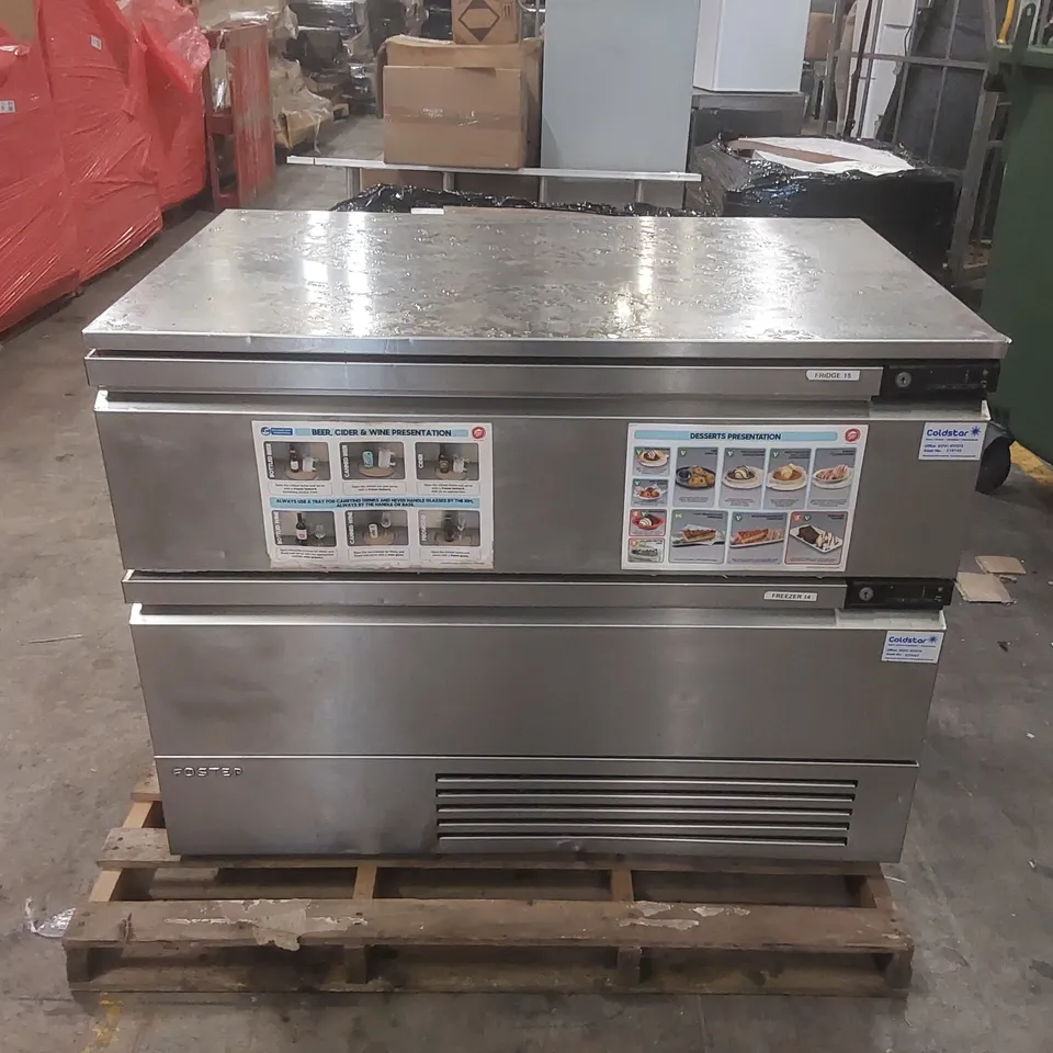 FOSTER FFC6-2 FLEXDRAWER COMMERCIAL FRIDGE FREEZER CABINET AND COUNTER