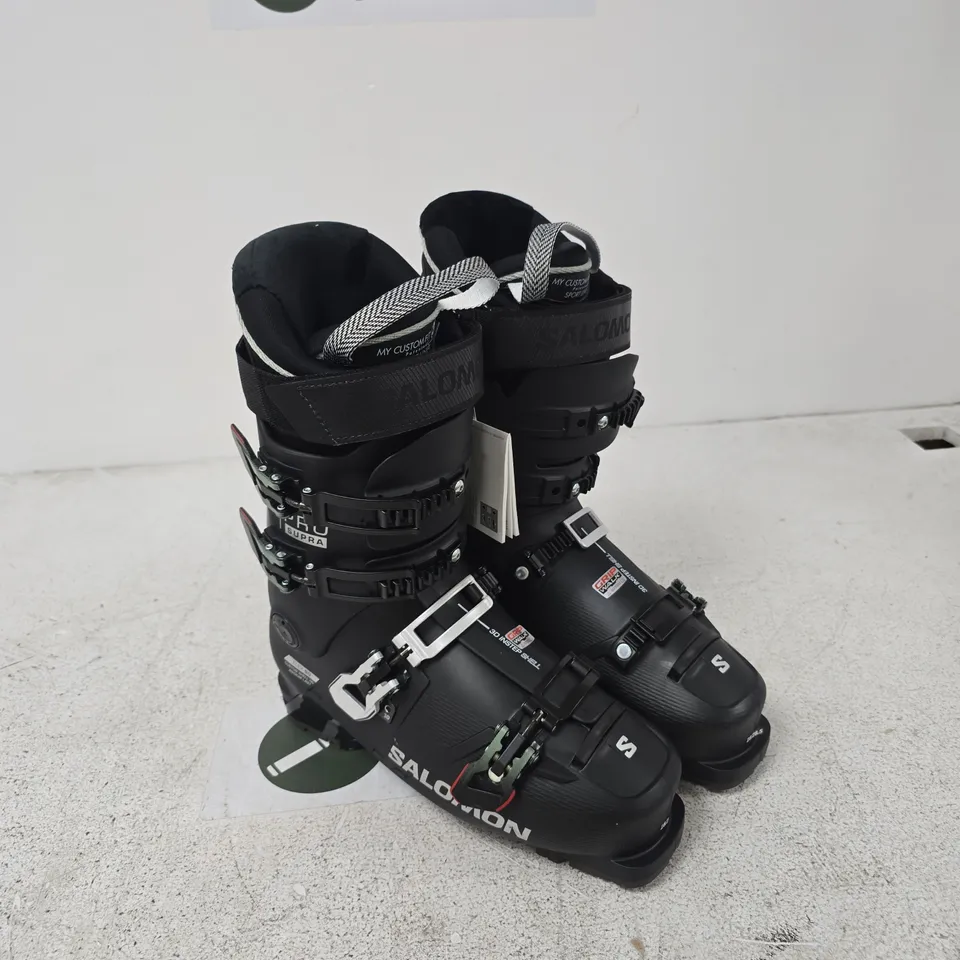 SALOMON SKI BOOTS – BLACK, MEN'S SKI BOOTS 28 28.5