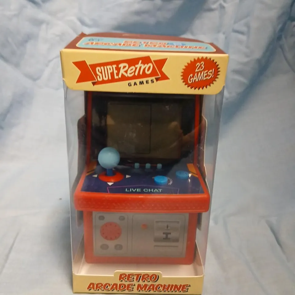 RETRO ARCADE MACHINE – MINI ORANGE BOXED TOY (23 GAMES)
