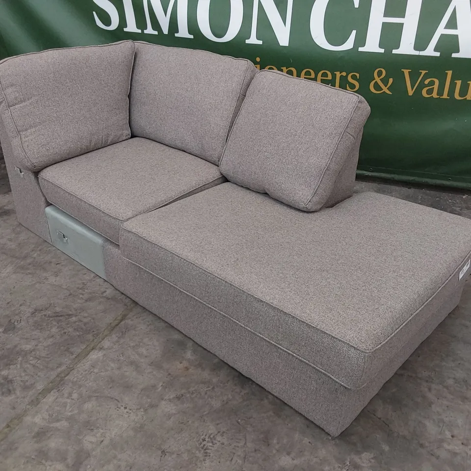 CHAISE SECTION GREY FABRIC