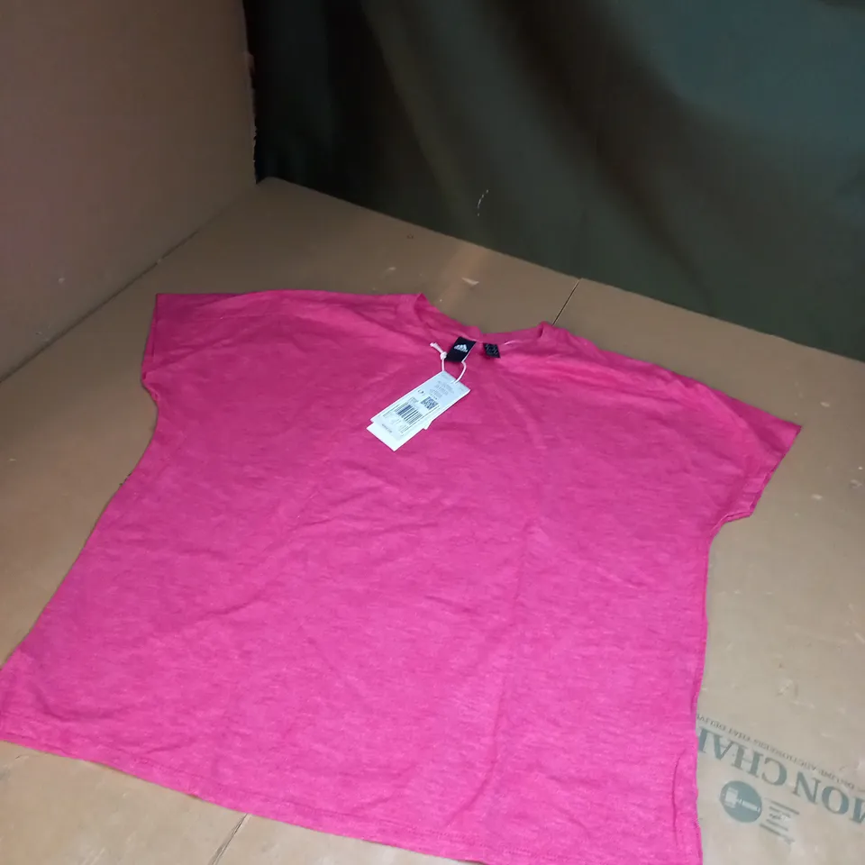 PINK ADIDAS TRAINING TOP SIZE M 12-14 