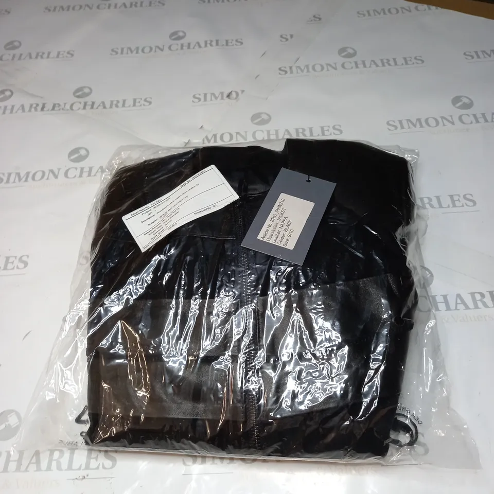 BAGGED WOODLAND LEATHER LADIES JACKET SHORT LEATHER JACKET SIZE 10