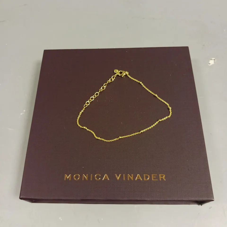 MONICA VINADER FINE BEADED CHAIN BRACELET