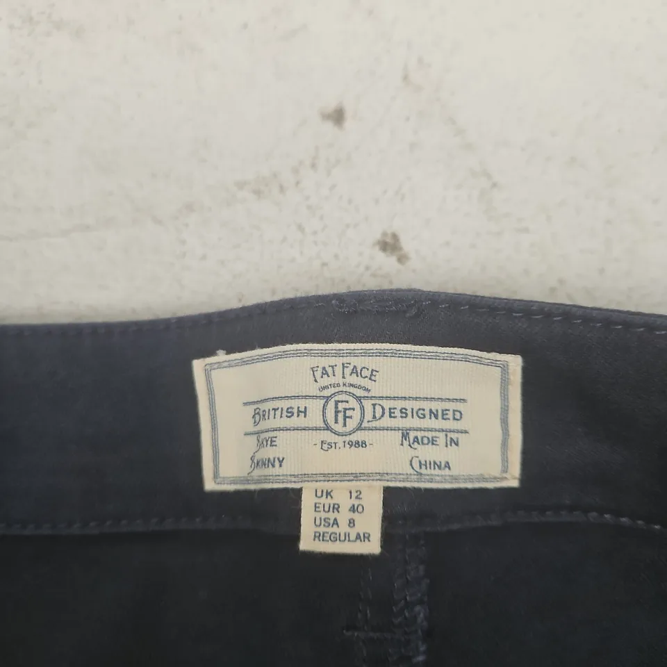 FAT FACE WOMENS TROUSERS - UK 12, DARK NAVY