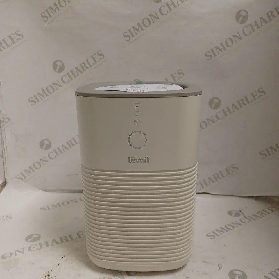 BOXED LEVOIT 3 STAGE H13 TRUE HEPA FILTRATION AIR PURIFIER. 