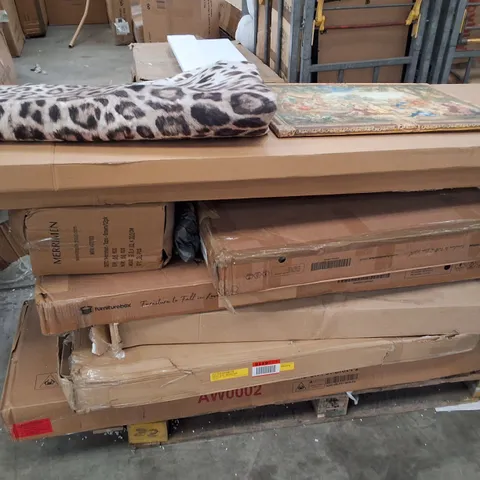 PALLET OF ASSORTED HOUSEHOLD AND FLAT PACK FURNITURE PARTS