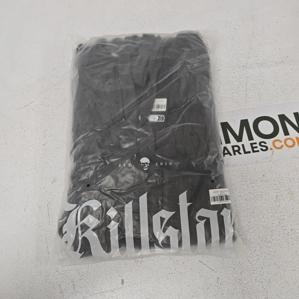 LOT OF APPROXIMATELY 11 BRAND NEW KILLSTAR NYMERIA CARDIGANS IN GREY - ALL SIZE XL