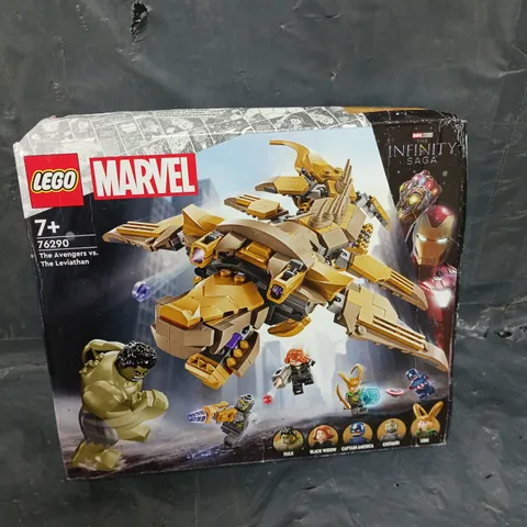 BOXED LEGO MARVEL THE AVENGERS VS. THE LEVIATHAN SET 76290