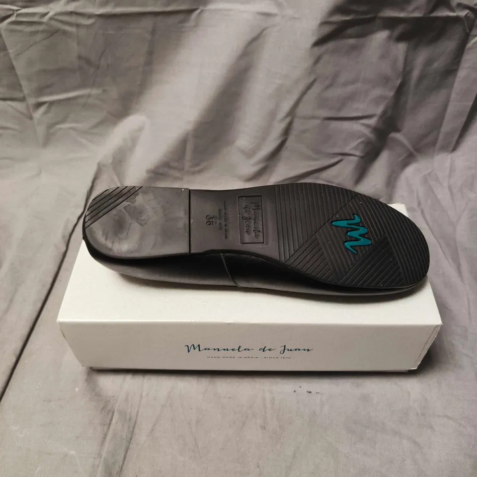 MANUELA DE JUAN SLIP ON SHOES IN BLACK - 5