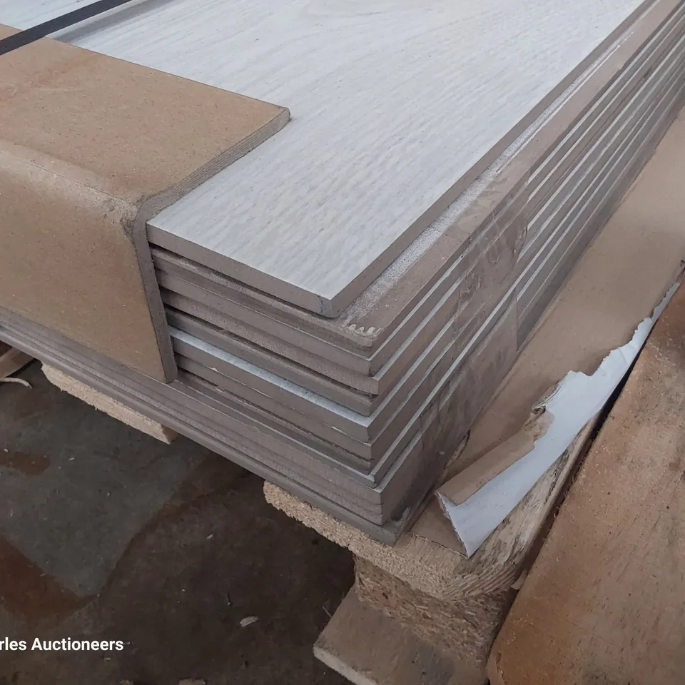 PALLET OF 38 LOGIC BLANCO CERAMIC TILES 223mm X 1200mm (10.6M2) 2 JOB LOTS