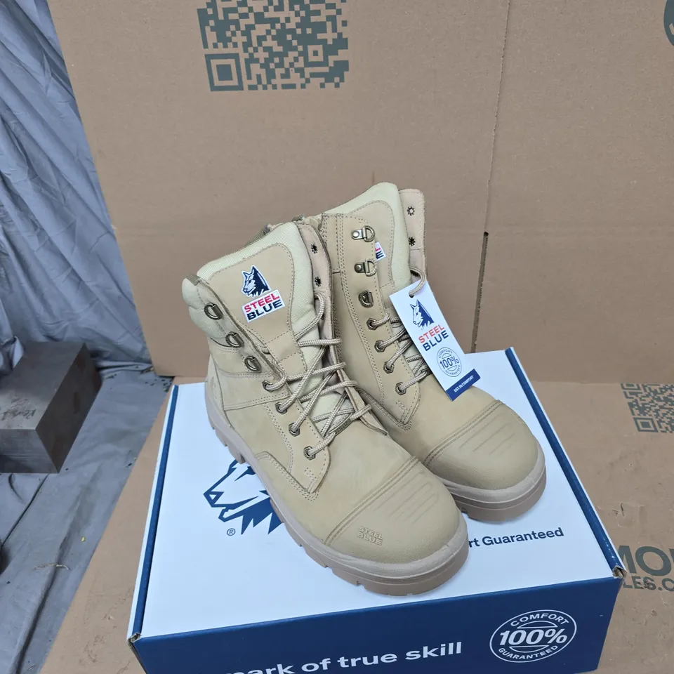 STEEL BLUE SOUTHERN CROSS ZIP SAND BOOTS UK 10