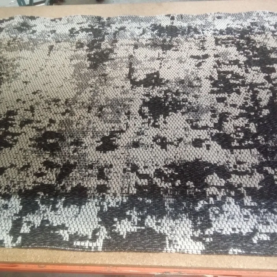 DETWILER FLATWEAVE COTTON GREY RUG 75X150CM