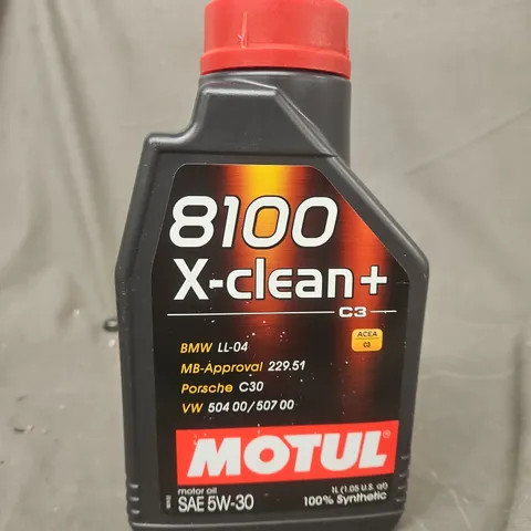 MOTUL 8100 X-CLEAN+ 5W-30 FULLY SYNTHETIC MOTOR OIL – 1 L