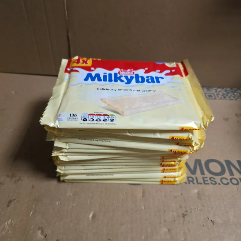 APPROXIMATELY 15 PACKS OF NESTLE MILKBAR 4 BARS PER PACK