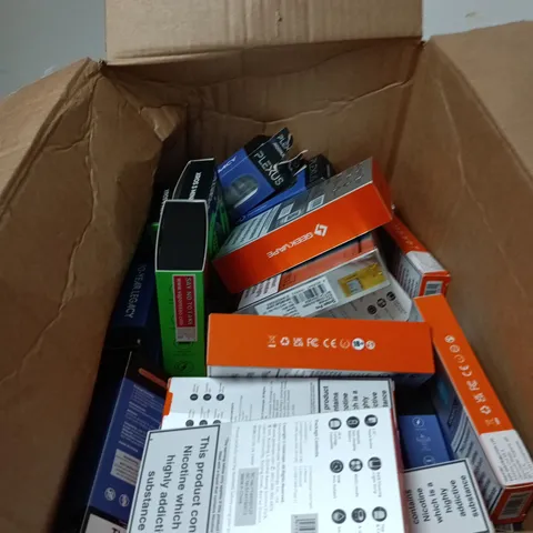 BOX OF APPROXIMATELY 30 ASSORTED ECIGS  INCLUDING VAPERESSO AND GEEK VAPE 