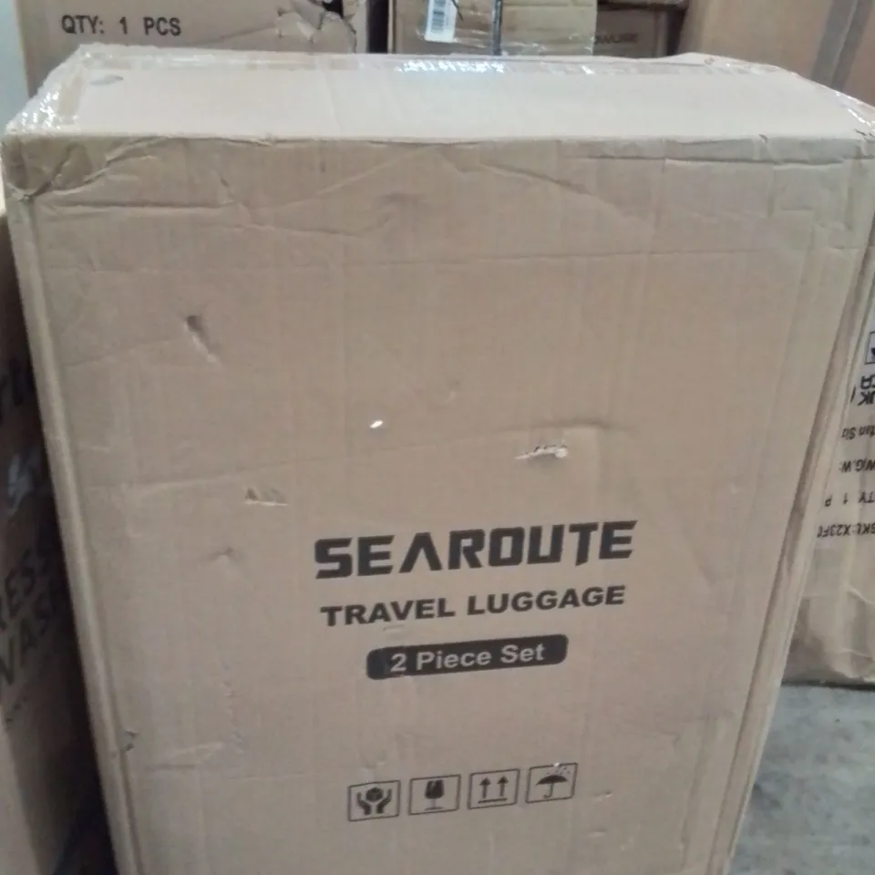 BOXED SEAROUTE TRAVEL LUGGAGE CASE  SET OF 2 
