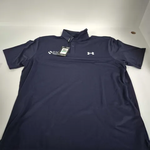 UNDER ARMOUR MENS PIQUE POLO SHIRT – NAVY UK LARGE