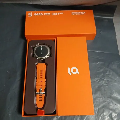 GARD PRO ULTRA SERIES WATCH – ORANGE SILICONE STRAP, BOXED (ULTRA 3) 