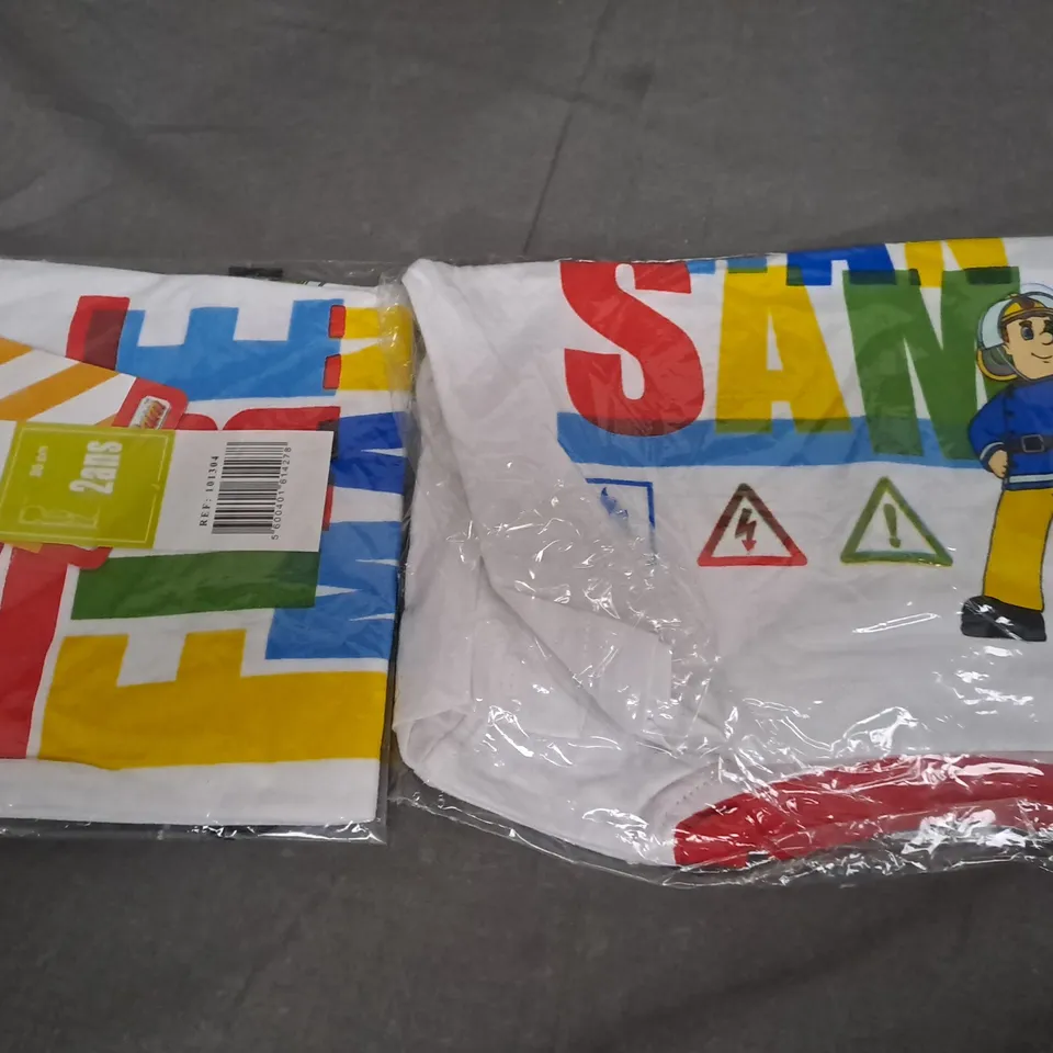 BOX OF APROX 50 ASSORTED FIREMAN SAM T-SHIRTS - SIZES VARY