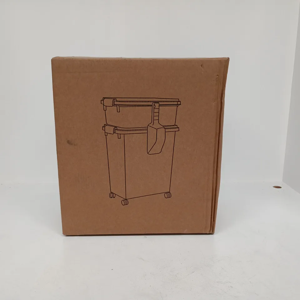 PET FOOD STORAGE CONTAINER BOXED BLACK