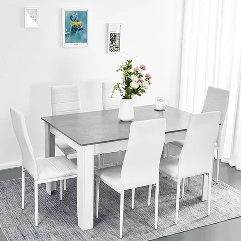 BOXED DINING TABLE - CEMENT GREY (1 BOX)