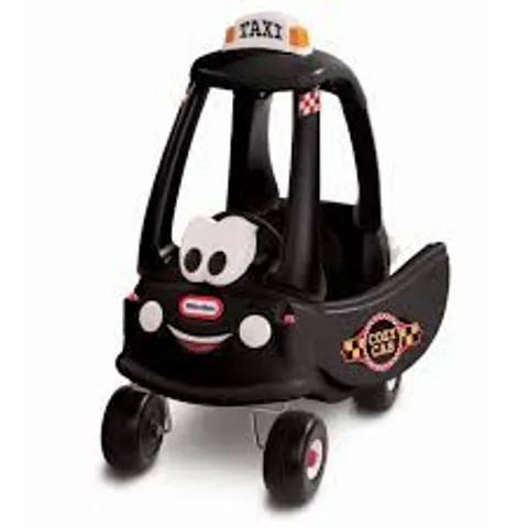 BOXED LITTLE TIKES COZY COUPE CAB TAXI - BLACK (1 BOX)
