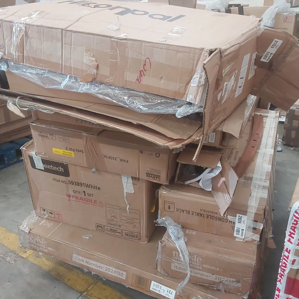 PALLET CONTAINING A VERY LARGE QUANTITY OF ASSORTED FURNITURE PARTS ECT