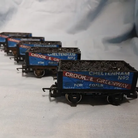 CROOK & GREENWAY MODEL RAILWAY COAL WAGONS – FOR COALS, CHELTENHAM N°2 (SET OF 5)
