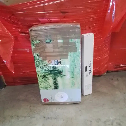 PALLET OF ASSORTED HOUSEHOLD GOODS AND PRODUCTS TO INCLUDE;KIDS SWING,HIKING STICKS 